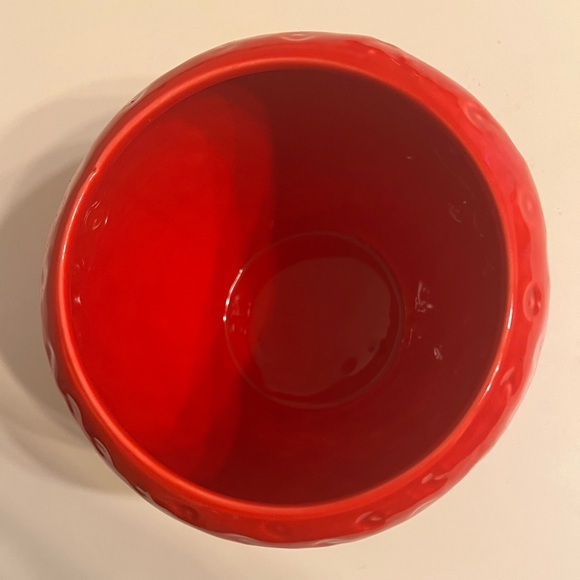 Strawberry 🍓 Kitchen Accessories | Jar w/ Lid & 3-section Toppings Serving Dish - Picture 8 of 12